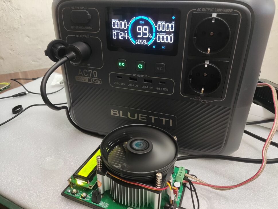 Bluetti AC70 DC 12V Test