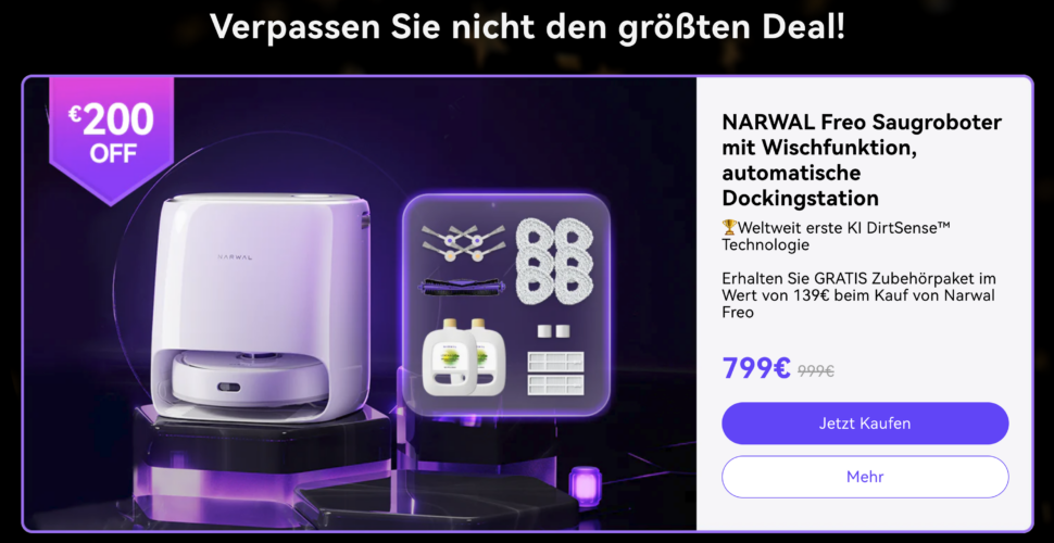 Narwal Freo Angebot Onlineshop