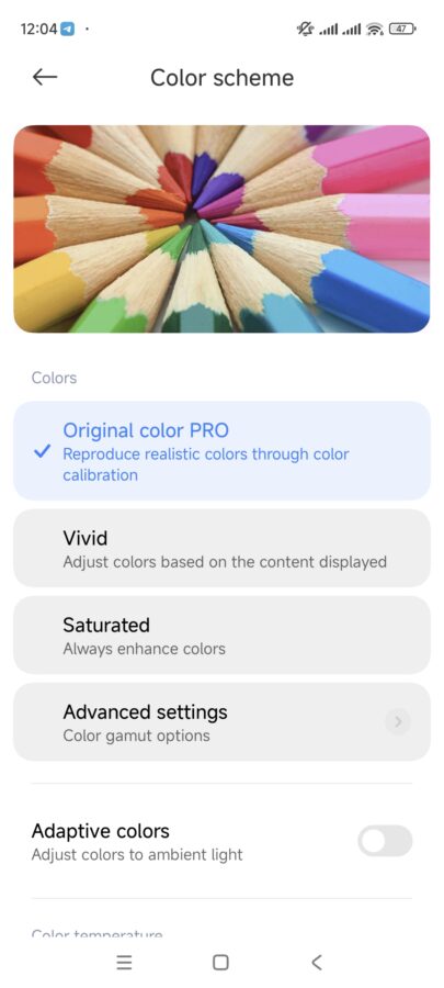 Xiaomi 14 Pro Display Settings 2