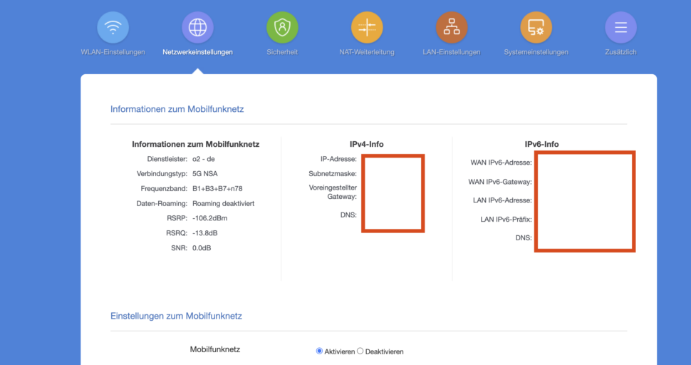 Xiaomi 5G CPE Pro User Interface 15