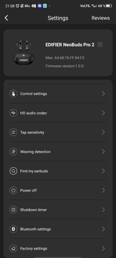 Edifier Neo Buds Pro 2 Test App 11