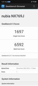 RedMagic 9 Pro Test Screenshot Benchmark 3