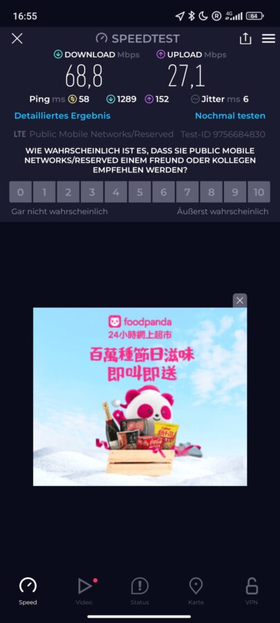 Speedtest Yohomobile China eSIM 2