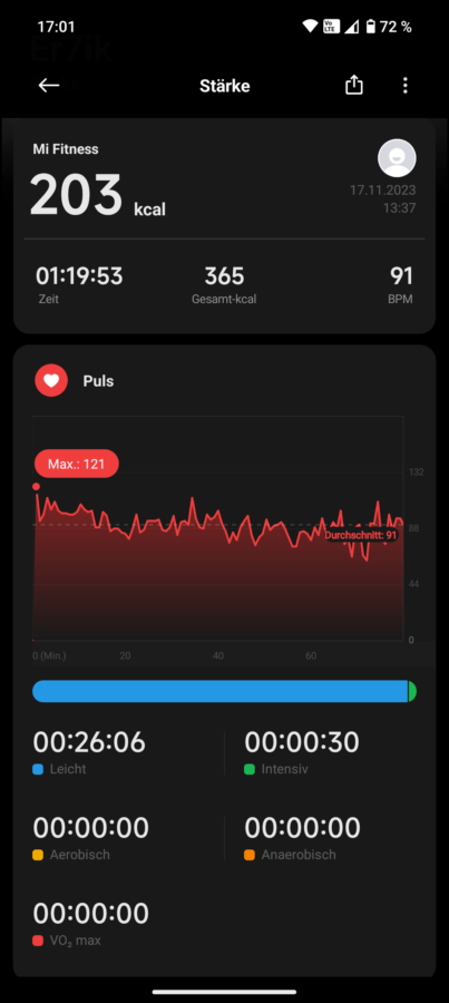 Xiaomi Watch 2 Pro Test Screenshot Training Vergleich 6