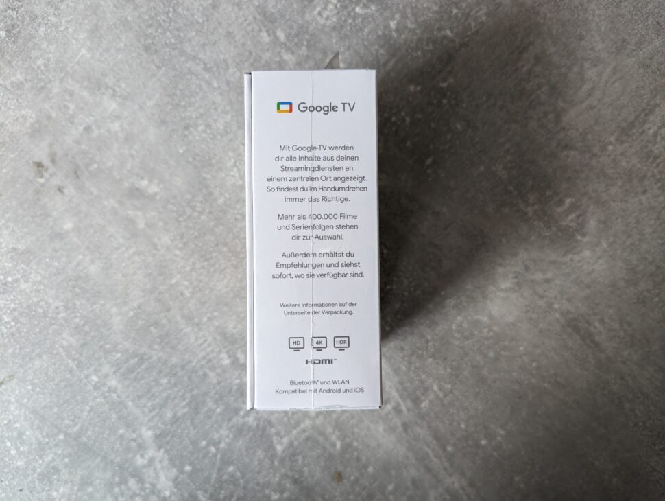 Chromecast mit Google TV Unboxing 2