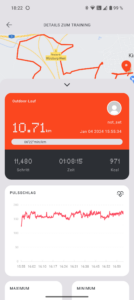 CMF Watch Pro Test Screenshot Vergleich Joggen 2