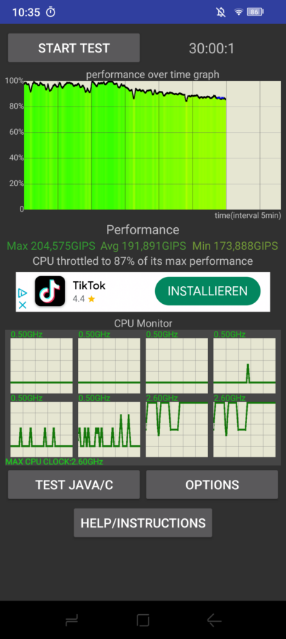 Doogee V30 Pro CPU Throotle