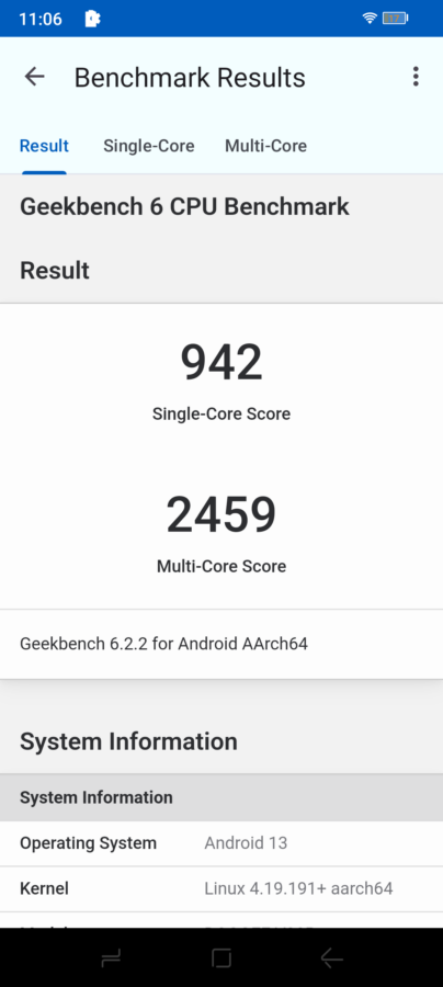 Doogee V30 Pro Geekbench 6