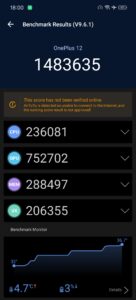 OnePlus 12 Test Screenshot AnTuTu v9