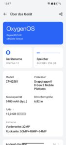 OnePlus 12 Test Screenshot Oxygen OS 2