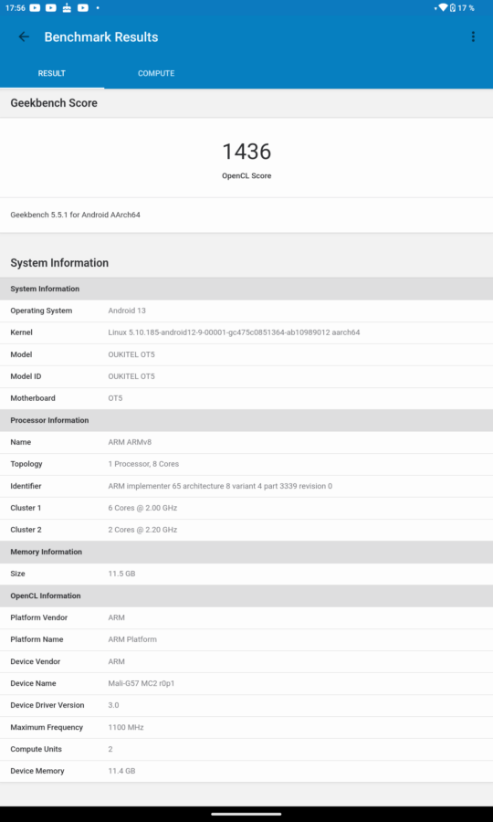 Oukitel OT5 Test Apps Benches 23