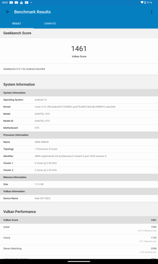 Oukitel OT5 Test Apps Benches 24