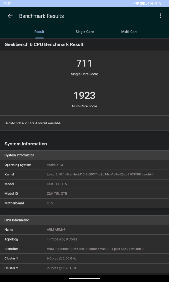 Oukitel OT5 Test Apps Benches 5