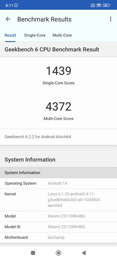 Poco X6 Pro leistung System Benchmarks 4