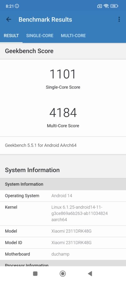 Poco X6 Pro leistung System Benchmarks 5