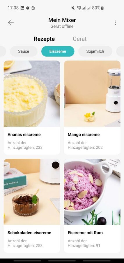 Xiaomi Smart Blender Rezepte 2