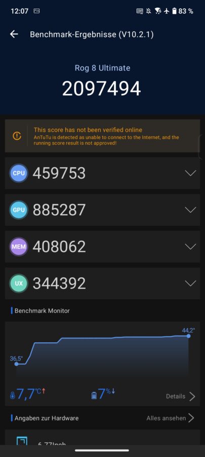 Asus ROG Phone 8 Pro Test AnTuTu v10