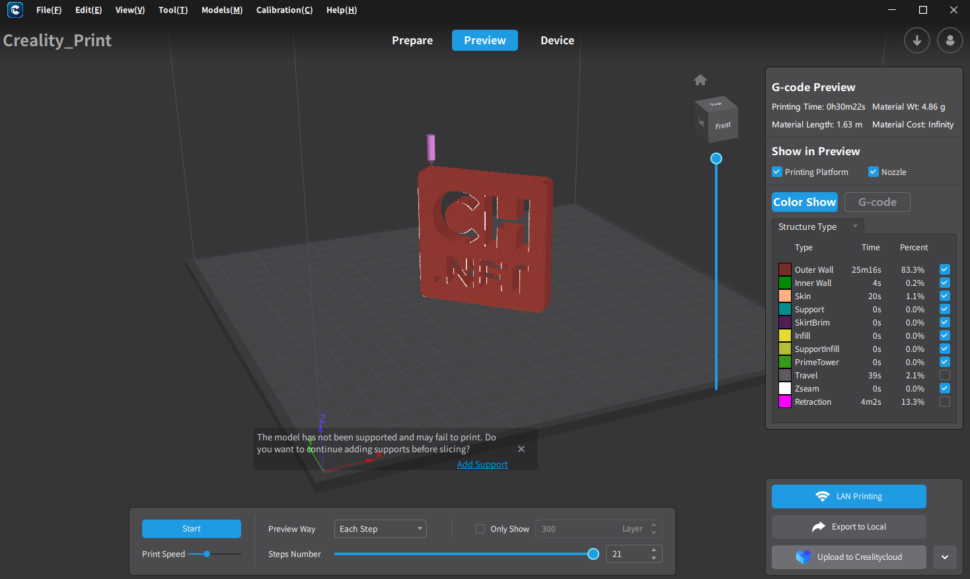 Creality Ender 3 V3 KE Creality Print