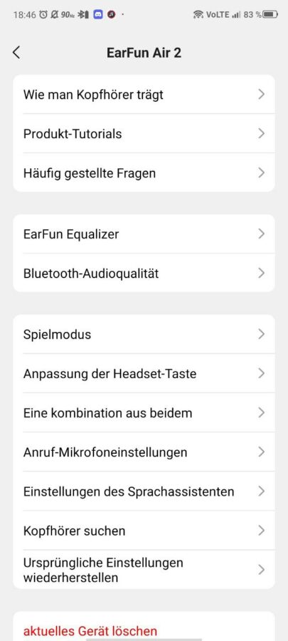 EarFun Air 2 Test App 8