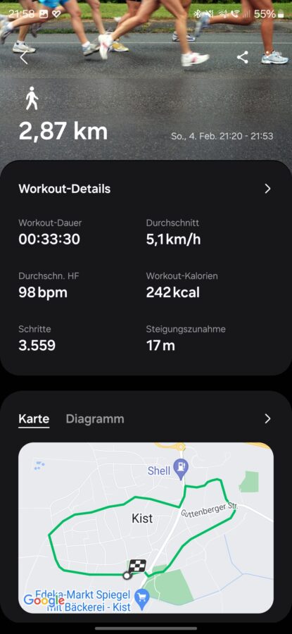 Samsung Galaxy Watch 6 Test GPS Vergleich 4