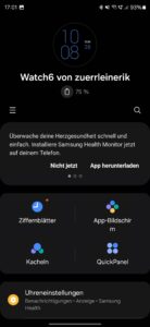 Samsung Galaxy Watch 6 Test Smartphone App 3