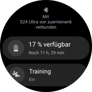 Samsung Galaxy Watch 6 Test Uhr Screenshot 2