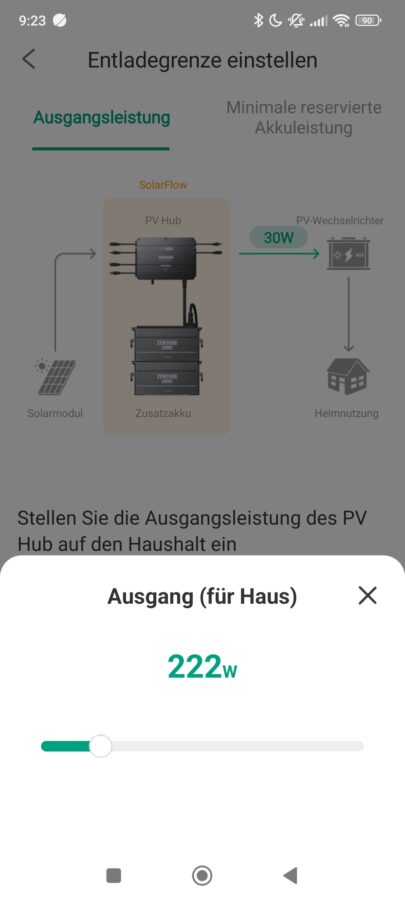 Zendure PVHub 2000 Einspeisung2