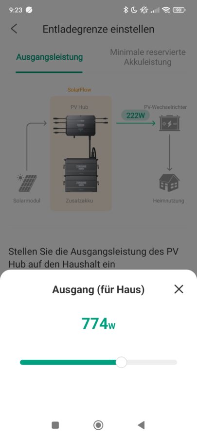 Zendure PVHub 2000 Einspeisung3