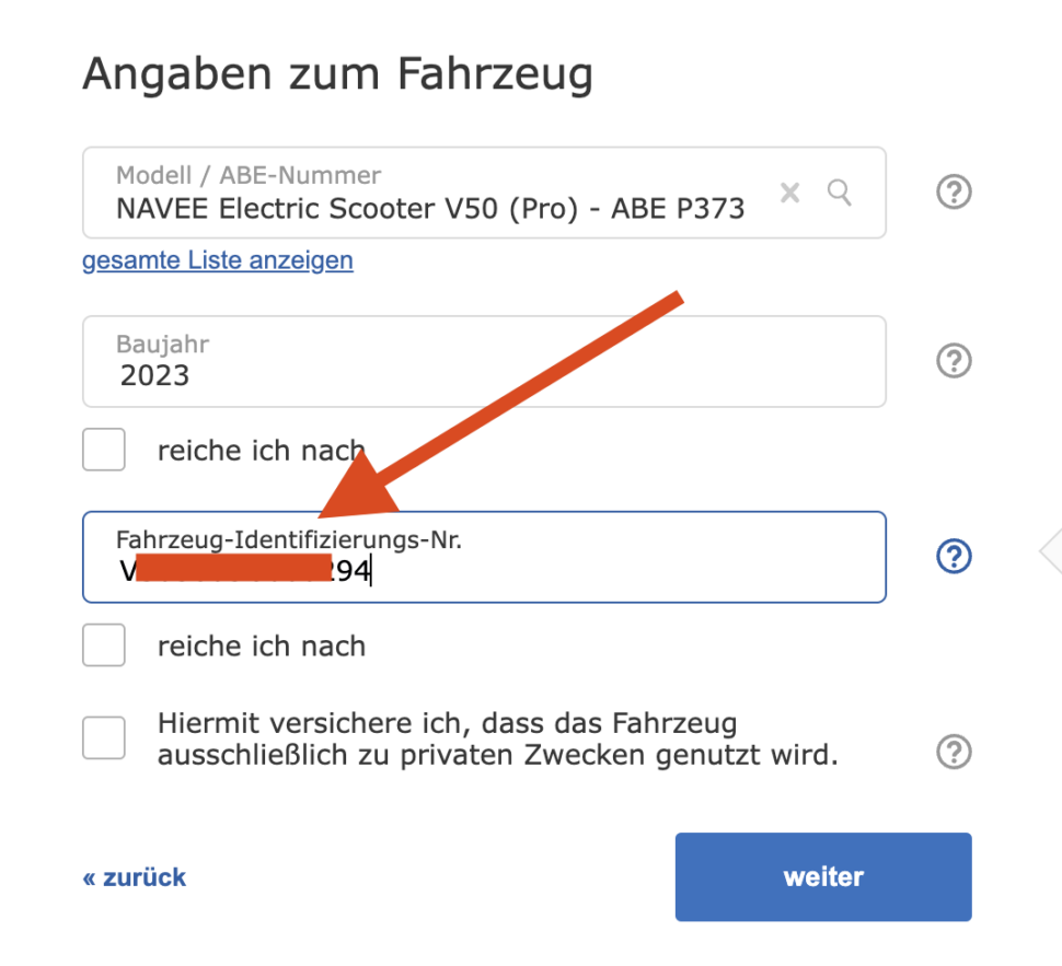 Escooter Haftpflichtversicherung bei Check24 abschliessen 4