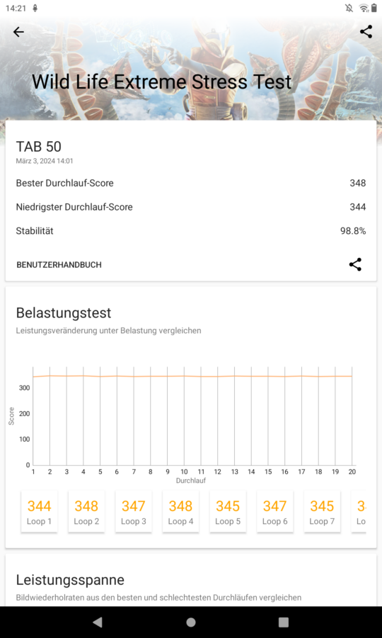 Cubot Tab 50 Wildlife Extreme Stress Test