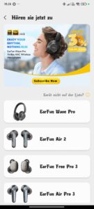 Earfun Wave Pro Test App 2