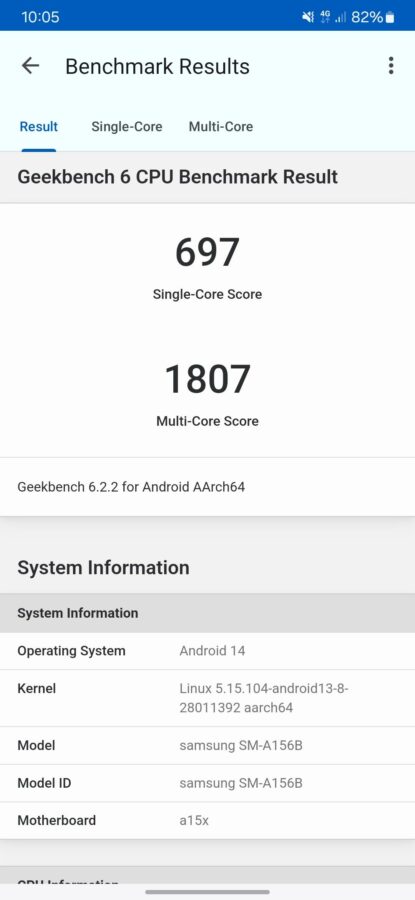 Samsung Galaxy A15 5G Benchmark 6