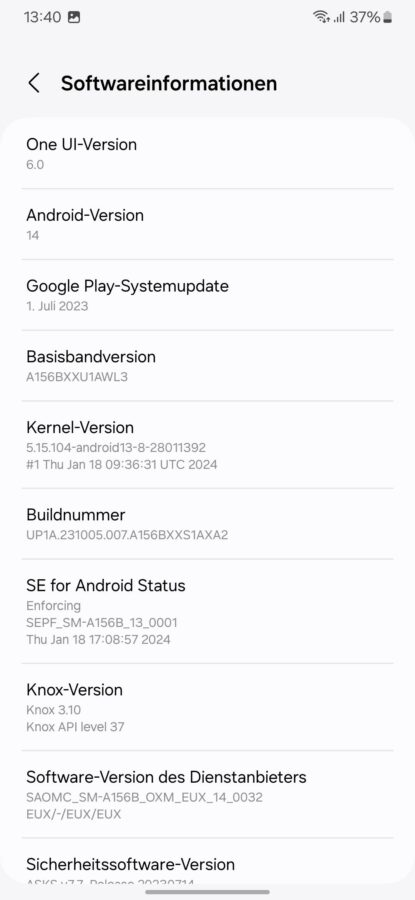 Samsung Galaxy A15 5G System 5