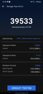 samsung a15 antutu speichertest