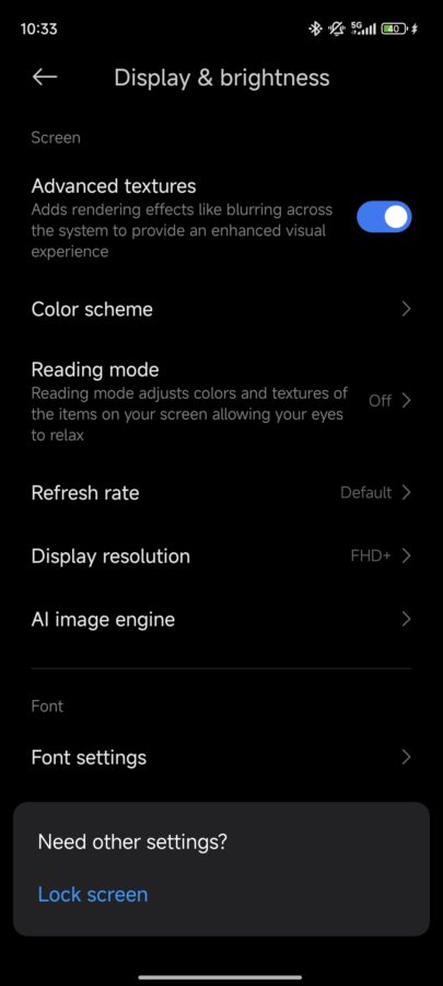 Xiaomi 14 Ultra Displayeinstellungen 2