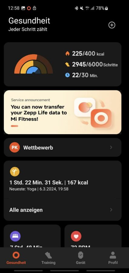 Xiaomi Smart Band 8 Pro Mi Fitness App 2