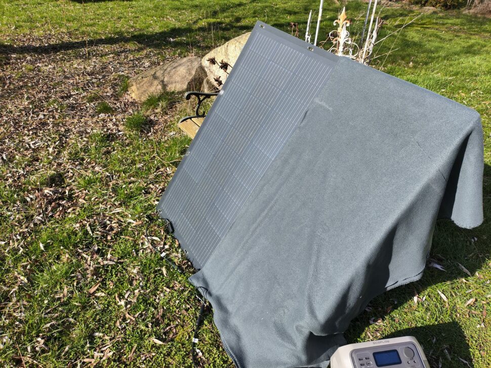 Zendure 210W flexibles Solarpanel Verschattung 2