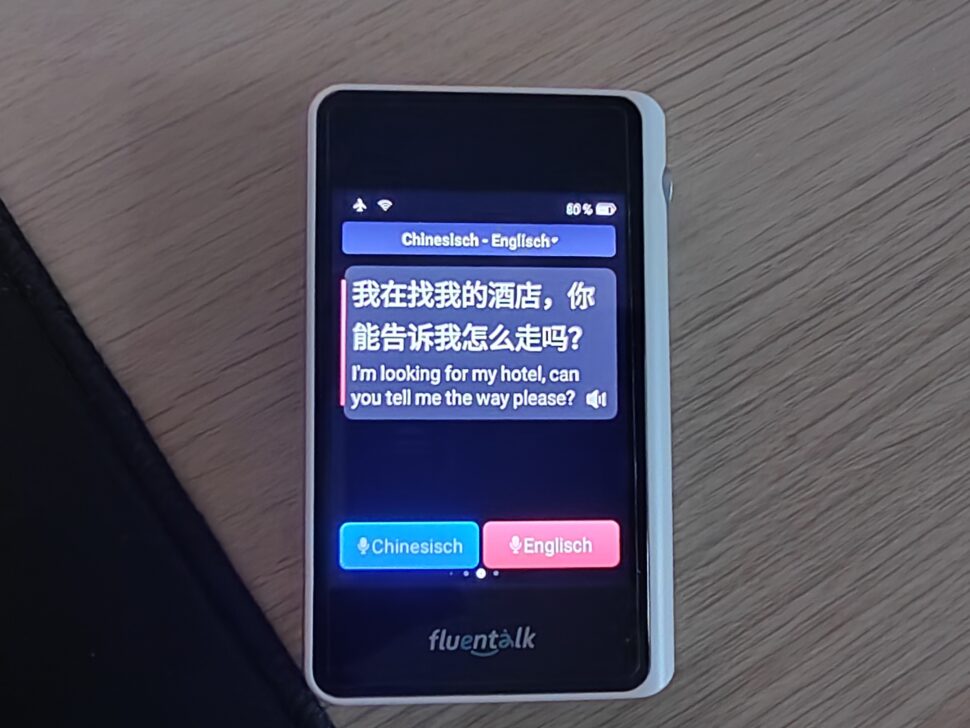 Fluentalk T1 Mini Offline Uebersetzung 2