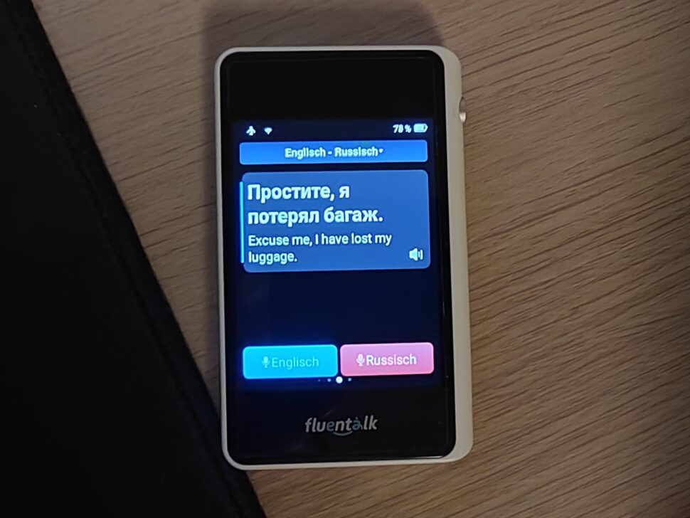 Fluentalk T1 Mini Offline Uebersetzung