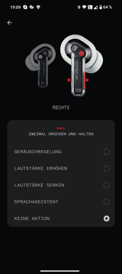 Nothing Ear 2024 Test Screenshot Bedienung 1