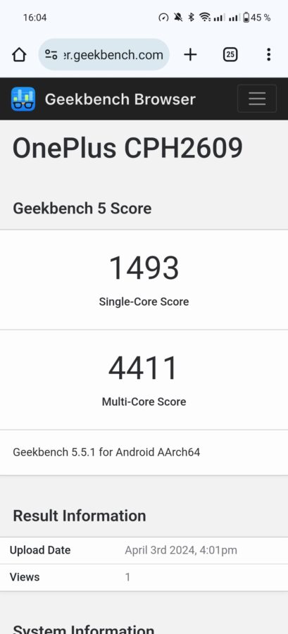 OnePLus 12R Leistungsmodus Benchmarks 5