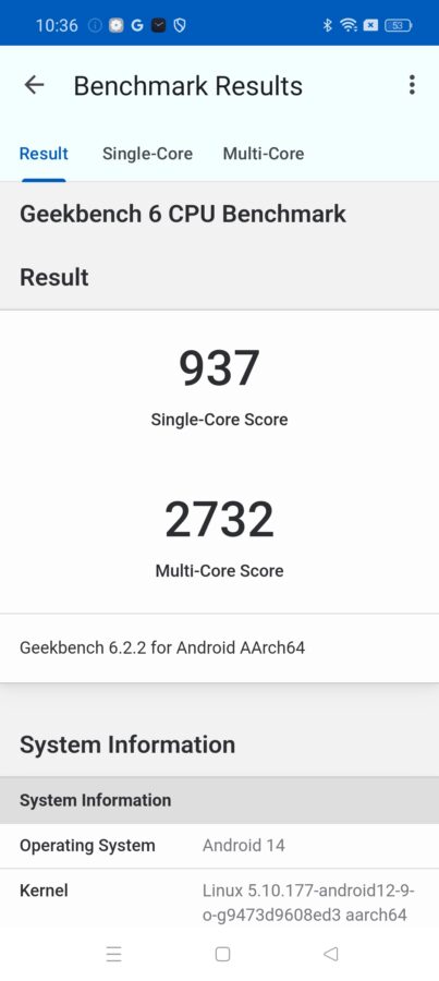 Realme 12 Pro Plus Benchmark geekbench 6