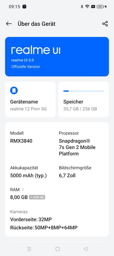 Realme 12 Pro Plus Realme UI 4