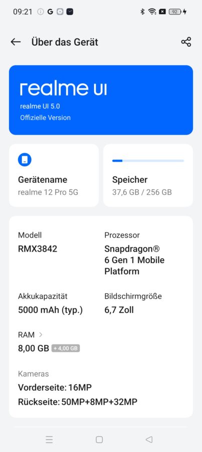 Realme 12 Pro Realme UI 4