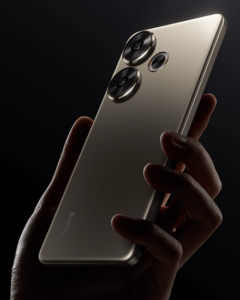 Redmi Turbo 3 vorgestellt Hand