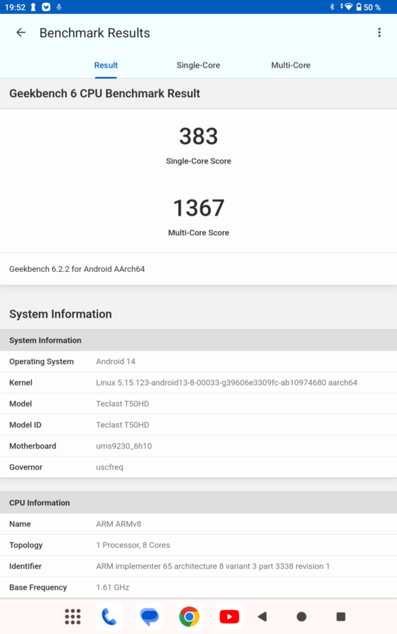 Test Teclast T50HD Benchmark 6