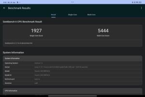 Xiaomi Pad 6S Pro Test geekbench6