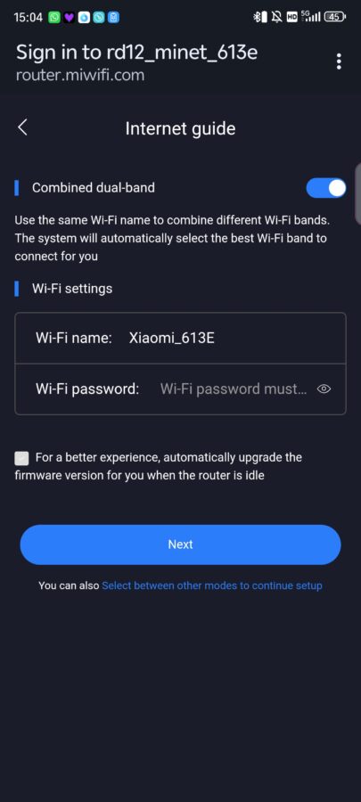 Xiaomi Router AX1500 Einrichtung 2