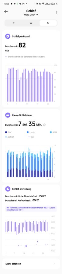 Schlaftracking und Schritte Xiaomi Watch S3 3