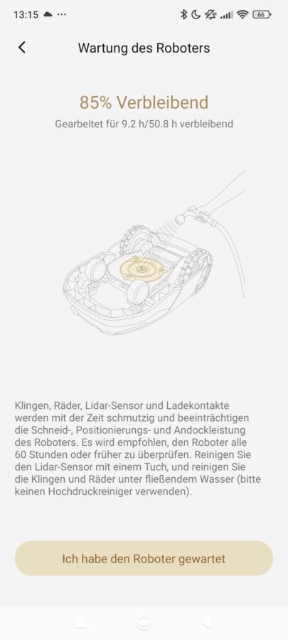 Dreame Roboticmower A1 Wartung 3